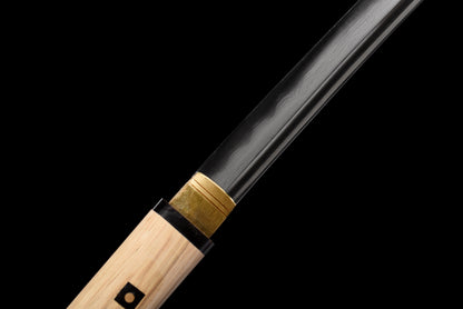 Damascus Shirasaya Katana